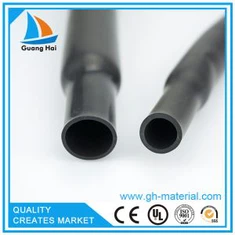 Musta silikoni-materiaalin lämpökutistuvat letkut