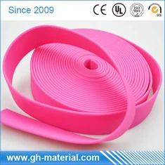 Pinkki yksivärinen synteettinen päällystetty vöillä pehmeä tarvikkeet